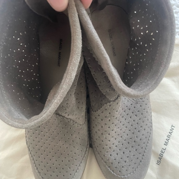 Isabel Marant suede tassel hidden wedge bootie - Picture 5 of 5